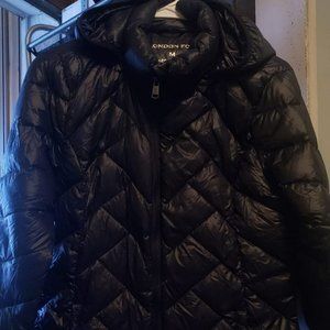 London Fog black coat
